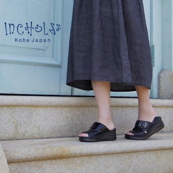 コンビレザーミュールサンダル☆No.4182☆本革☆日本製