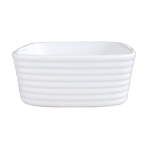 洗面ボウル 陶器 四角型 置き型(オンカウンターシンク) オーバーフロー