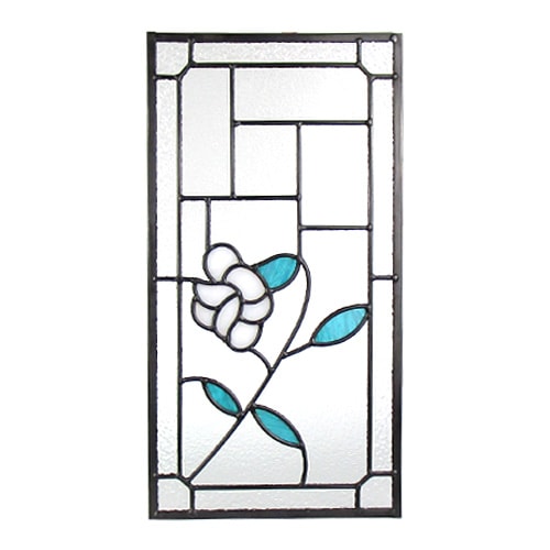 ステンドグラス アンティーク風 装飾ガラス 雑貨 お洒落 W250×H480×T6