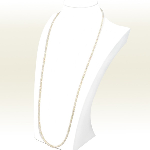 ベビーパールロングネックレス(82.5cm)あこや真珠ネックレス＜3～3.5mm