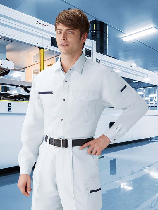 JICHODO】 86304 吸汗速乾長袖シャツ[通年]通販ページ│自重堂＜公式