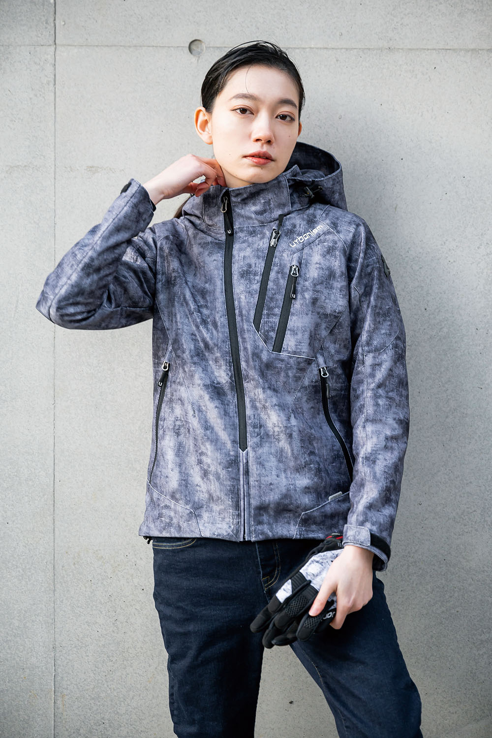春夏 UNJ-105W フードメッシュジャケット[WOMEN] urbanism(レディース