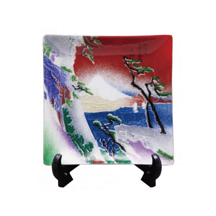 七宝焼き 日本の伝統美 飾皿 55 広重由井（ひろしげゆい） | 縁起物