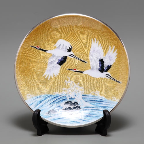 七宝焼き 飾皿 10丸 末広 | 飾皿 丸形 | 伝統工芸品・和風記念品 通販