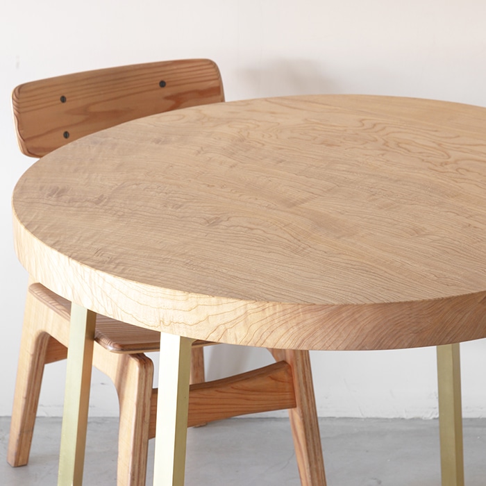 無垢天板 セン 円卓 Φ900 | 家具,無垢天板,ダイニングテーブル用