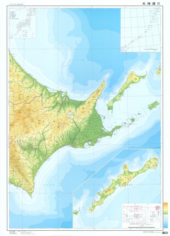 50万分1地方図 北海道Ⅱ（7色） | 50万分の1地方図 | 地図センター