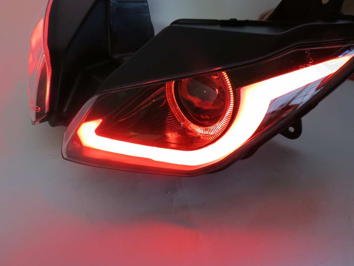 ヘッドライト LED エンジェルアイHID プロジェクター NINJA250 EX250L