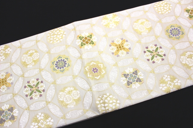 西陣織丸勇織物謹製袋帯「七宝華紋」 | すべての商品 | きものサロン