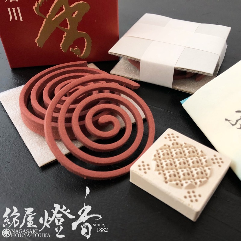 そ17【4箱セット】銘香芳輪 松栄堂のお香 芳輪堀川渦巻型35枚入 うてな