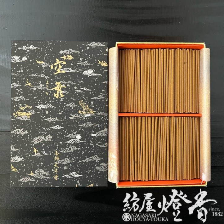 ミニ線香『極上沈香【空海(くうかい)-KUKAI-】ミニ寸大バラ詰[有煙