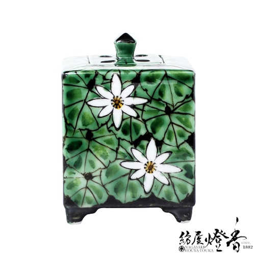 日本香堂の香器『香炉【ヒワ草文(ひわそうもん)】九谷焼』 | 取扱い