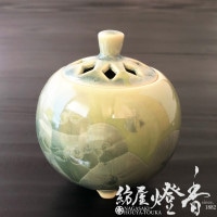 香器『香炉【京華釉・桃(きょうかゆう)-MOMO-】[京焼・清水焼/陶