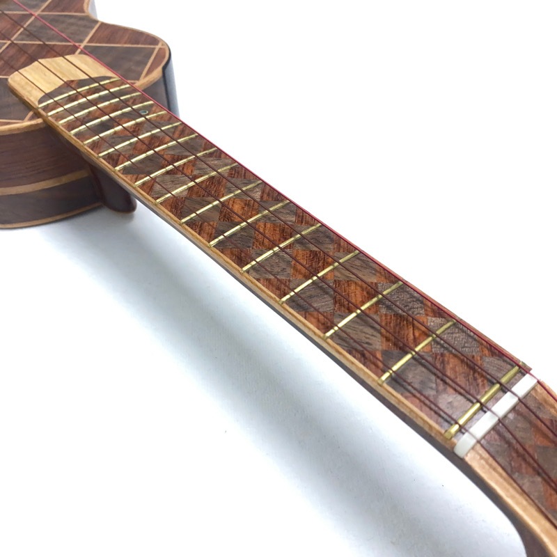 TAKULELE】市松模様 No.58 ソプラノロングネック｜ウクレレ専門店