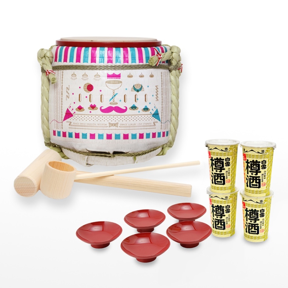 日本酒入り菰樽◇ミニ鏡開き樽酒セット ～パーティ～ パーティーキング