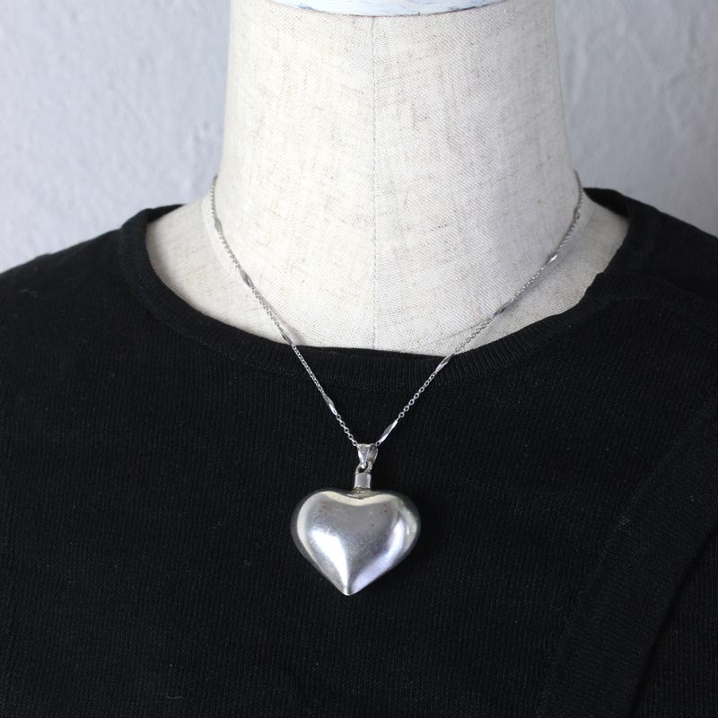 シルバーのハート香水瓶のペンダントトップ3.5×4×1.8cm ga-1165の通販