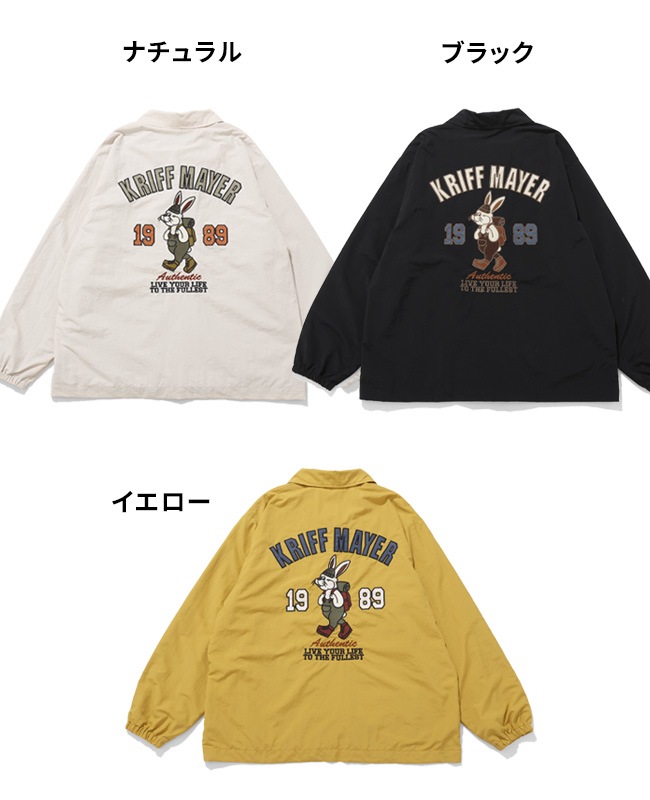 クリフメイヤー[公式] クリフラビット刺繍コーチジャケット MENS