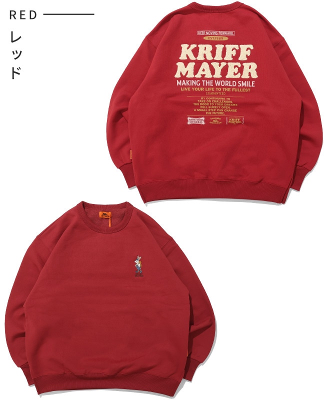 クリフメイヤー[公式] 裏起毛クルー(クリフラビット) LADYS W2527818