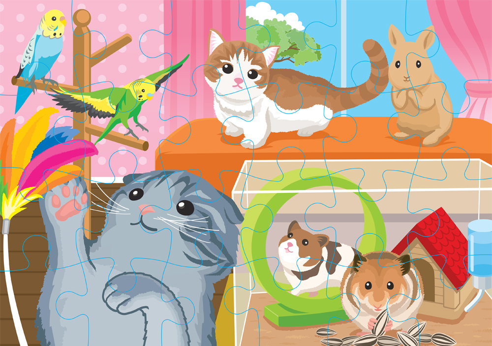 くもんのジグソーパズル STEP3 いっしょにくらす動物たち | 知育