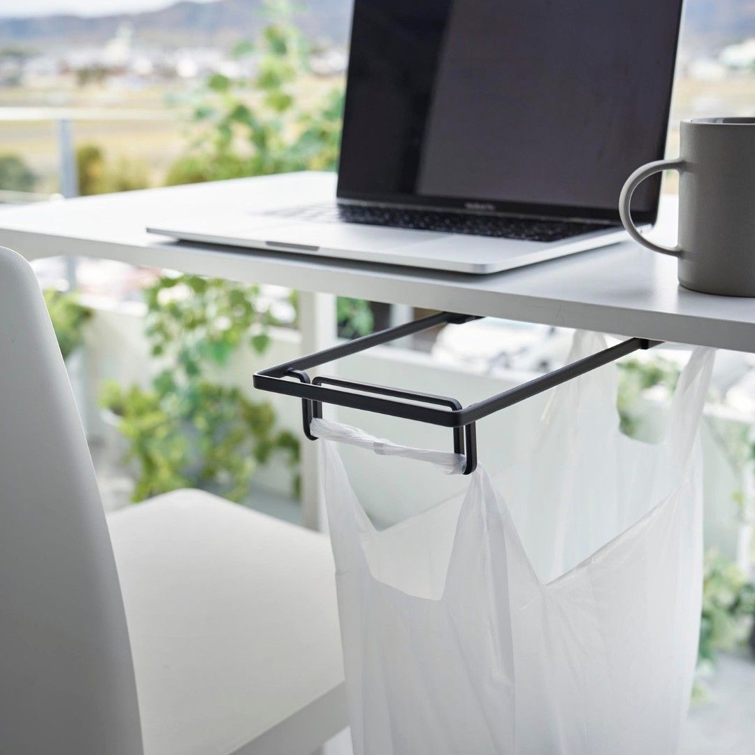 tower】 テーブル下レジ袋ハンガー｜浮かせる収納,キッチンで使える
