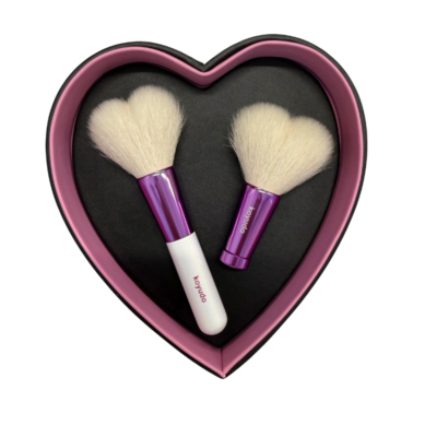 熊野筆ハート型チーク＆洗顔セット｜洗顔・ボディブラシ｜【晃祐堂
