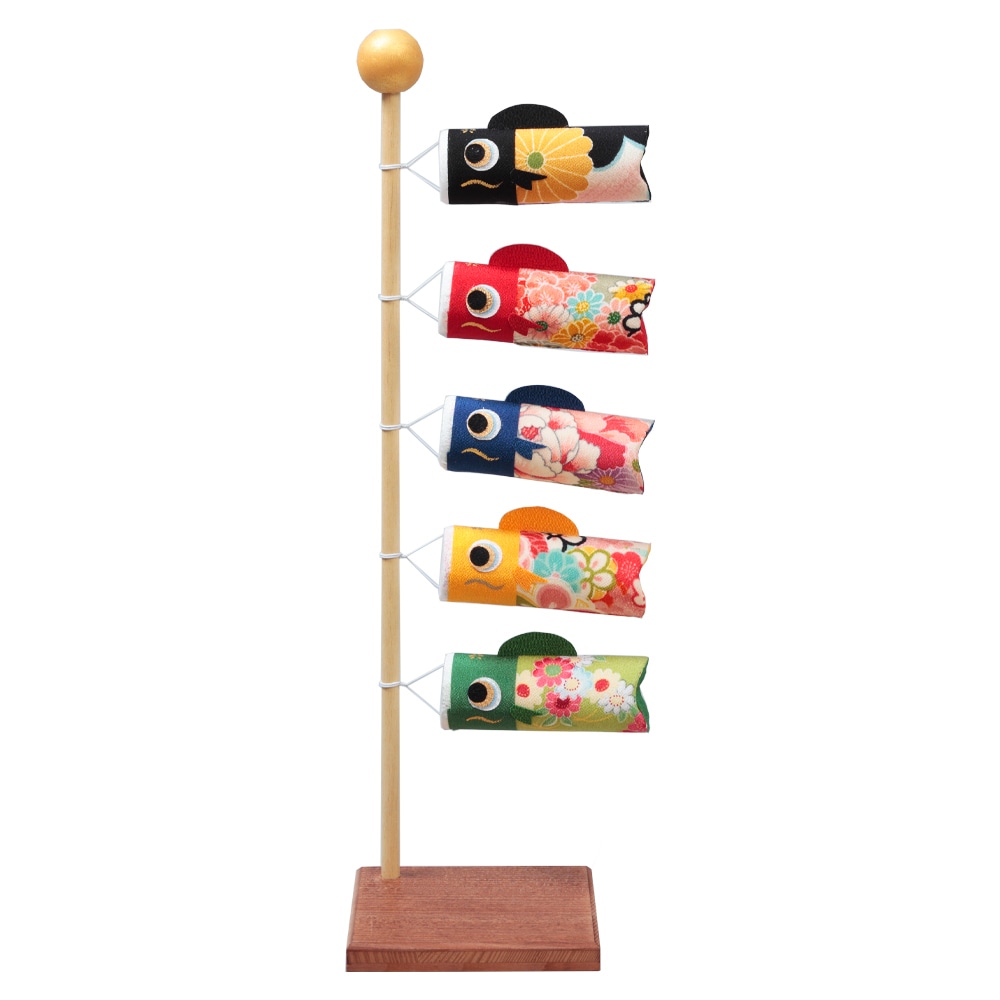 五月小物 R-5510 和柄風水 卓上鯉のぼり | つるし・名前旗・小物など