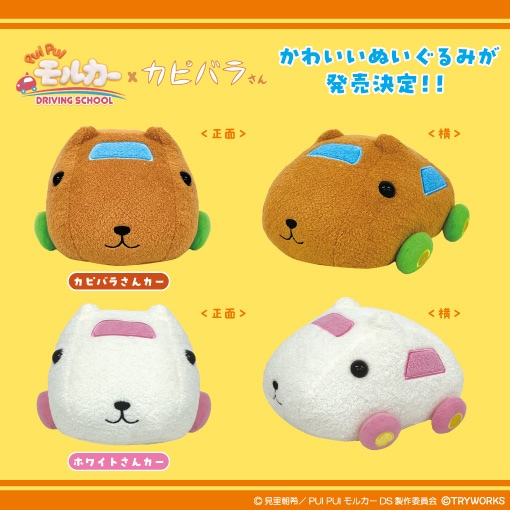 PUIPUIモルカー×カピバラさん カピバラさんカー ぬいぐるみ