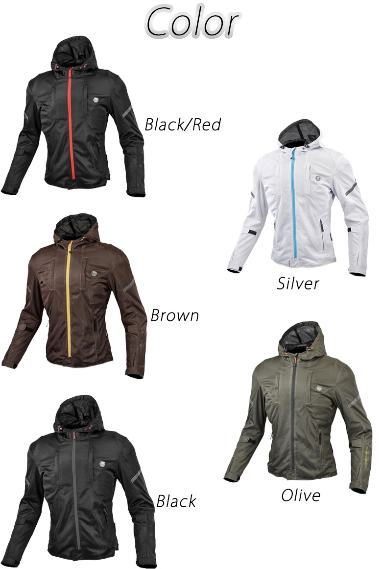 レディースバイクジャケットKOMINE(コミネ)プロテクトメッシュパーカー