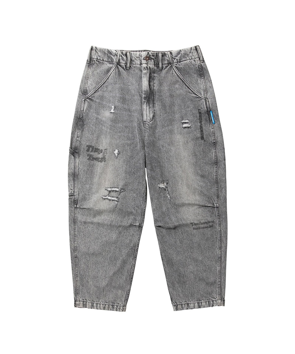 Liberaiders リベレイダーズ DAMAGED DENIM SARROUEL PANTS サルエル