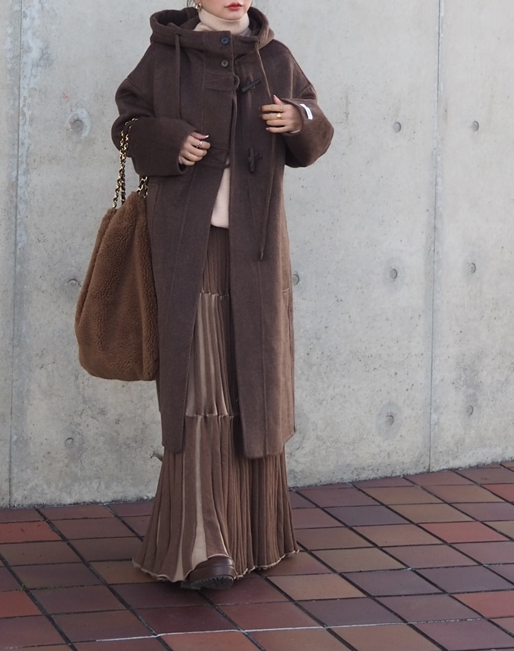 hooded duffle long coat | OUTER | LAULEN（ローレン）