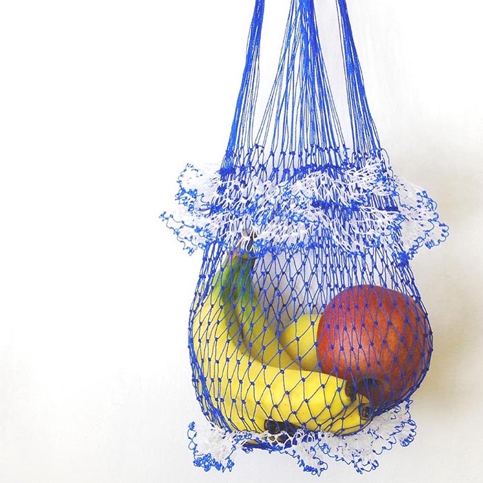 何色が届くかはお楽しみ♪】tesoro / カラフル網バッグ（サークル型