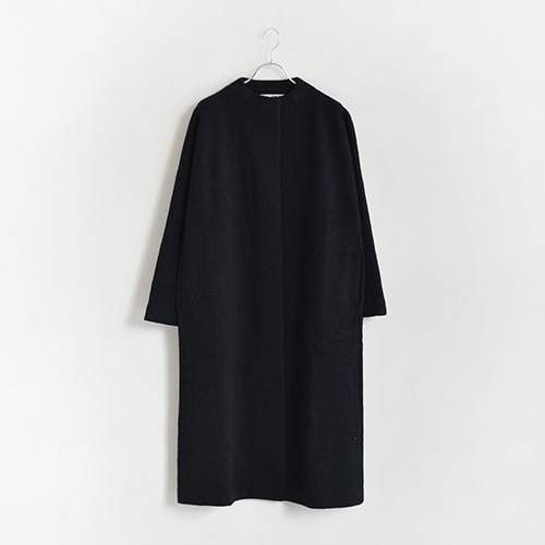 e203k054) / evam eva(エヴァムエヴァ) / press wool long coat(プレス