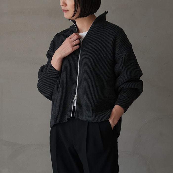 bn-24fl-031） / BATONER(バトナー) / SOLID WOOL DRIVER'S KNIT