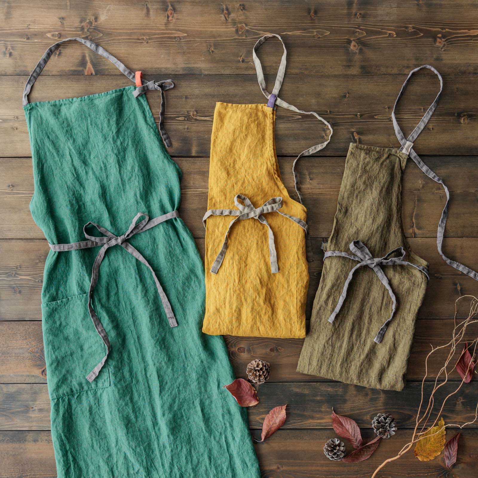 フルエプロン マノン _ フォレストグリーン