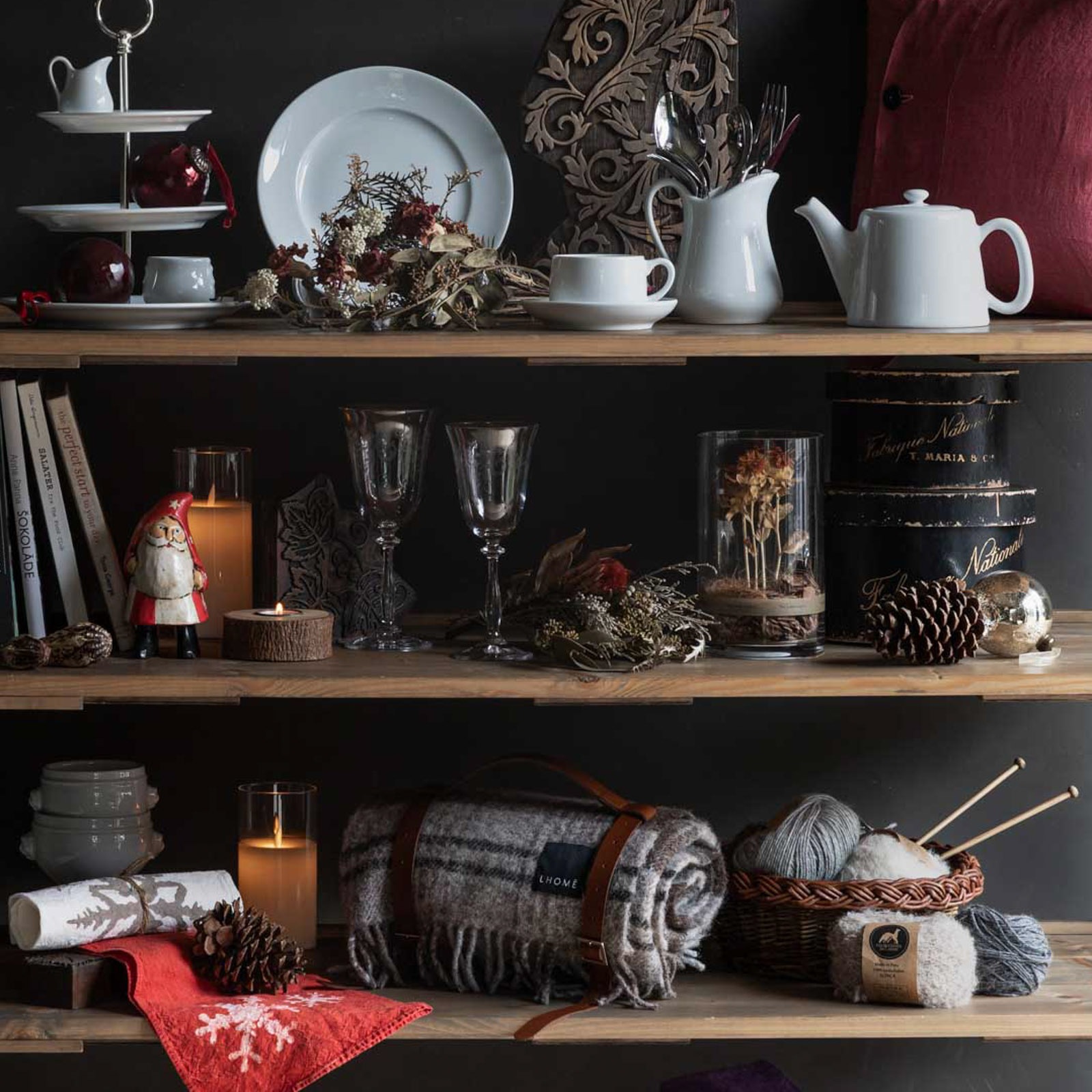 ベルトッツィ ランチョンマット _ フィオッキ レッド