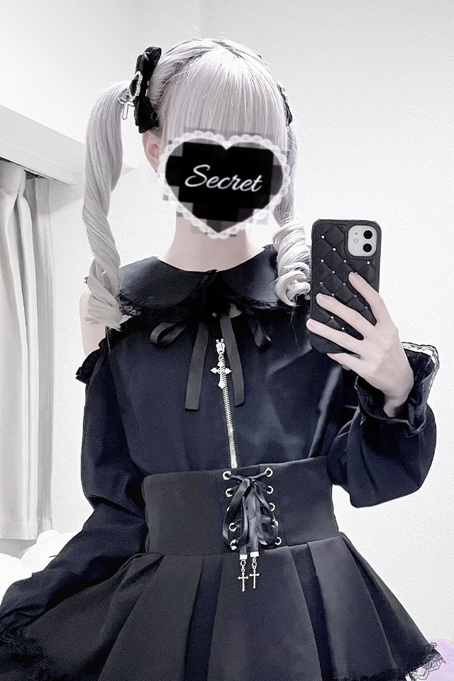 MA*RS】肩開きクロスZIPスライダーブラウス - ブラック size-F | 地雷