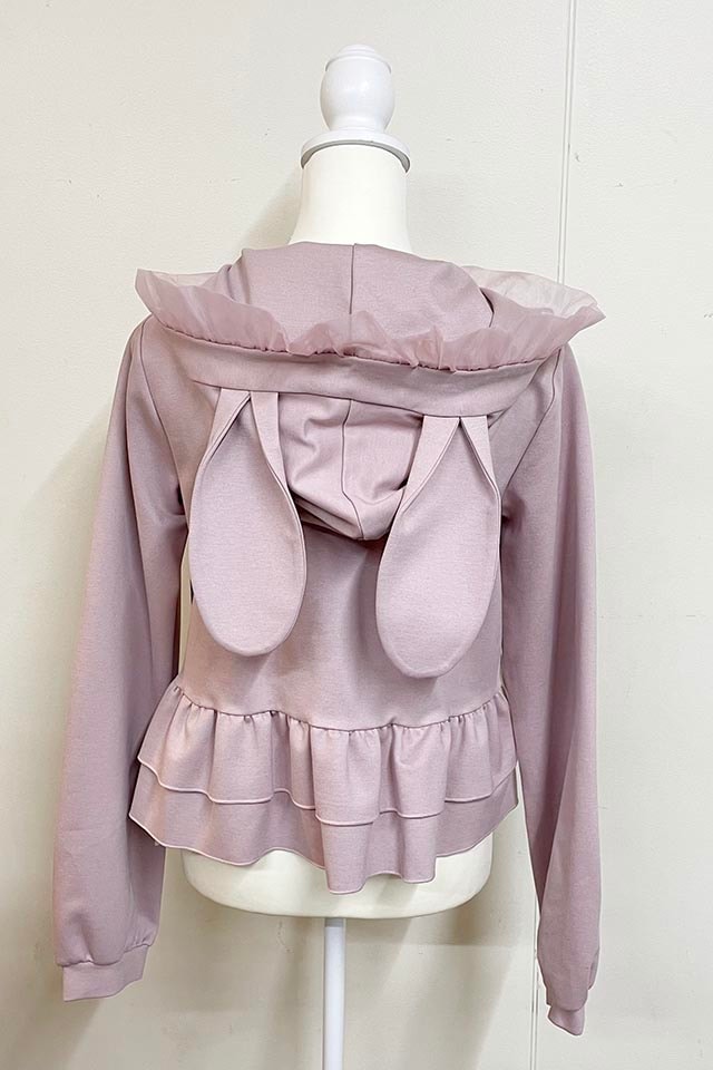 Princess Melody】うさみみショートパーカー - ピンク size-F | 地雷系