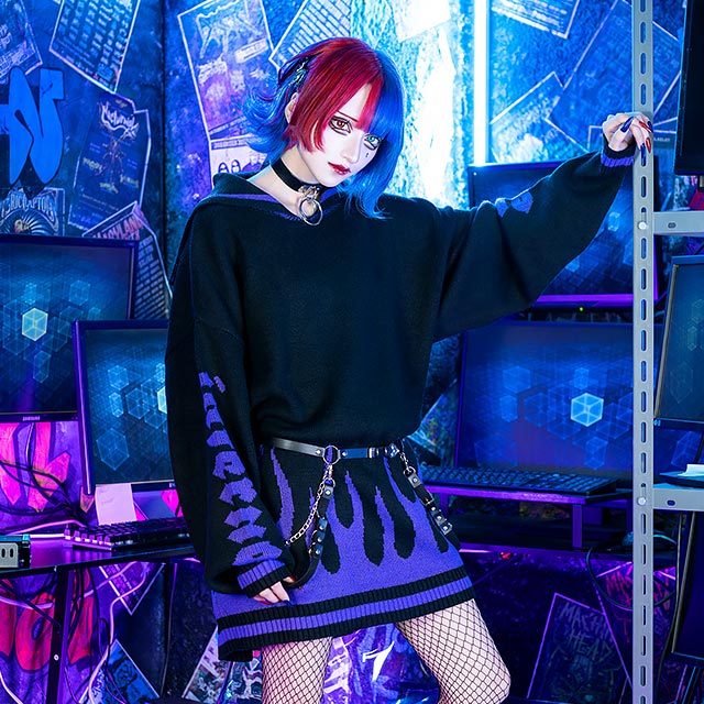 2wayハーネスチェーンベルト 【BLACK】｜LISTEN FLAVOR(リッスン