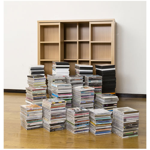 組立家具の日CP】本棚 書棚 CD収納 DVD収納 コミック 漫画 本 スライド