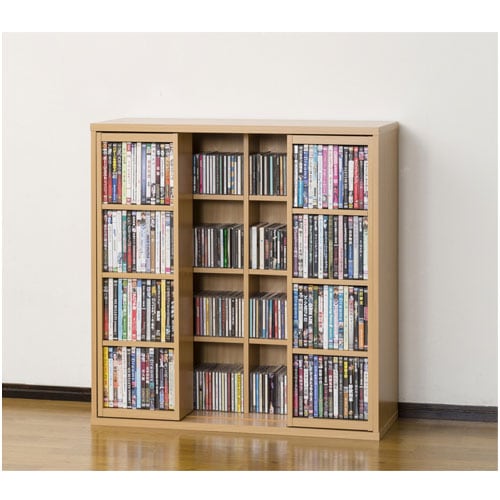組立家具の日CP】本棚 書棚 CD収納 DVD収納 コミック 漫画 本 スライド