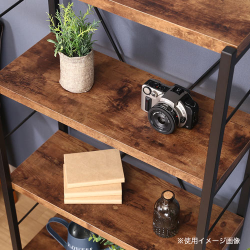 オープンラック 4段 幅600×奥行280×高さ1050mm オープンシェルフ 収納