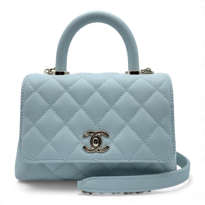 シャネル ココハンドル XS(24) ピンク キャビアスキン - ブランド品