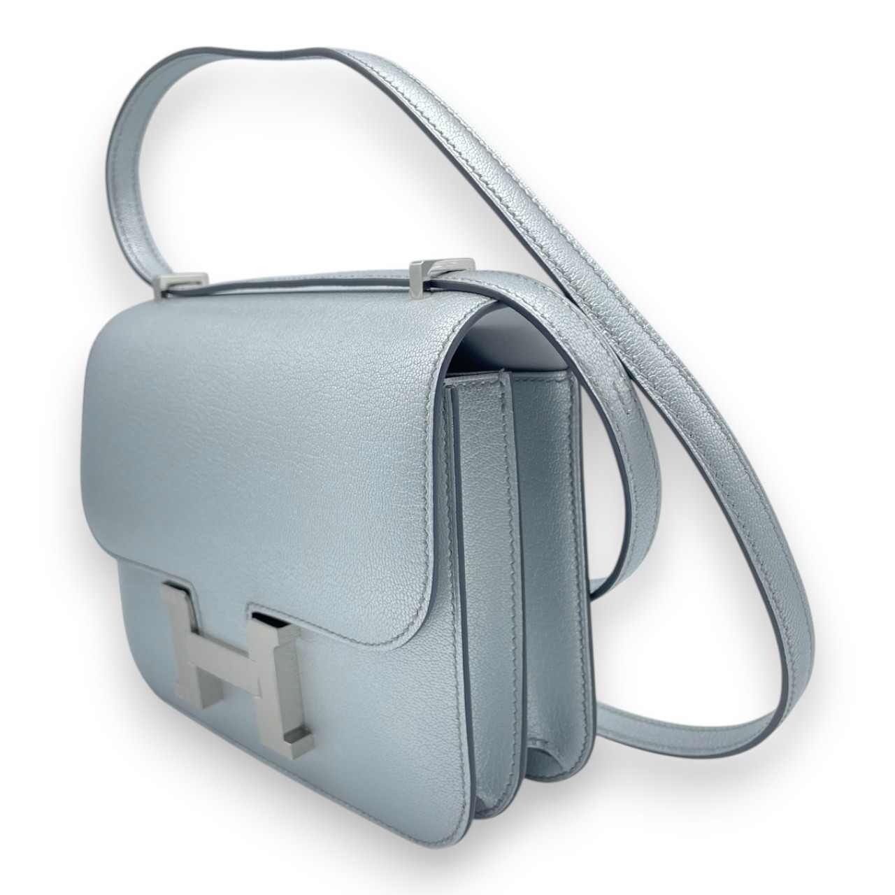 エルメス コンスタンスミニ 18 アルジャン シェーブルミゾール