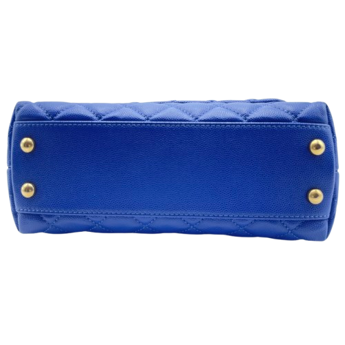 シャネル ココハンドル キャビアスキン ブルー - ブランド品専門店