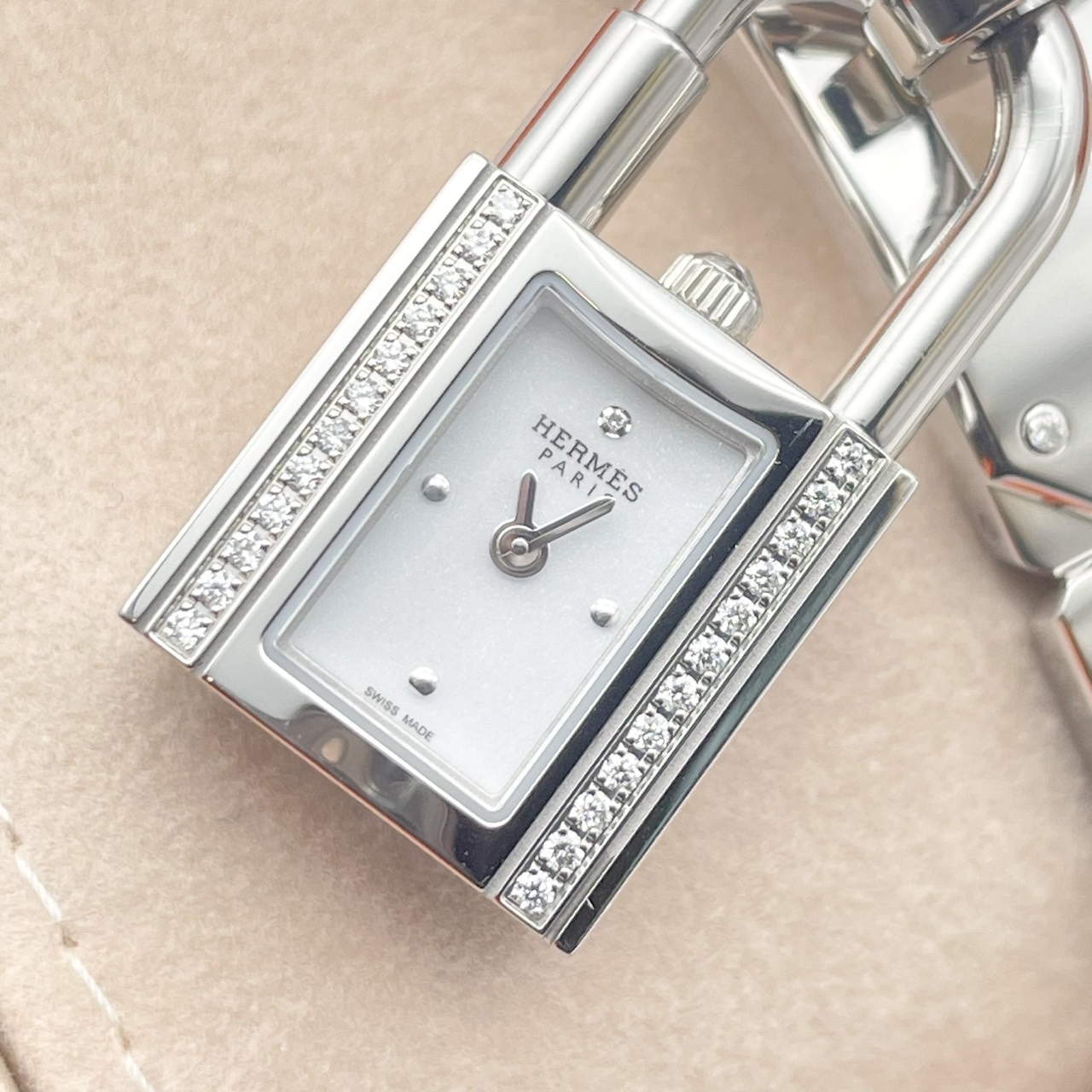 エルメス ケリーウォッチ KE4.130 ステンレススチール ダイヤモンド