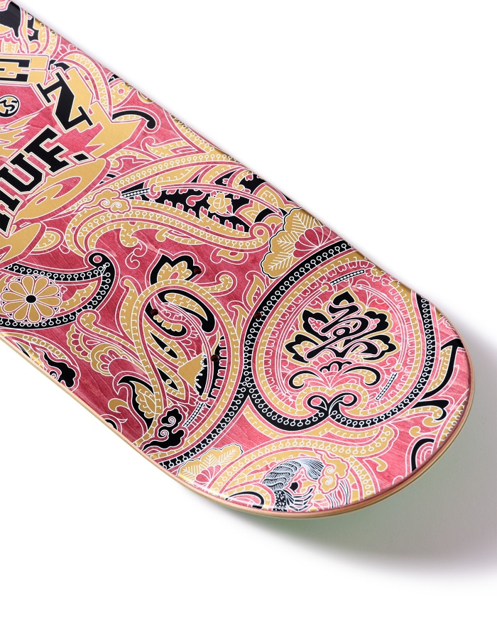 スケボー デッキ スケートボード 8．08．25 HUF x EVISEN PAISLEY