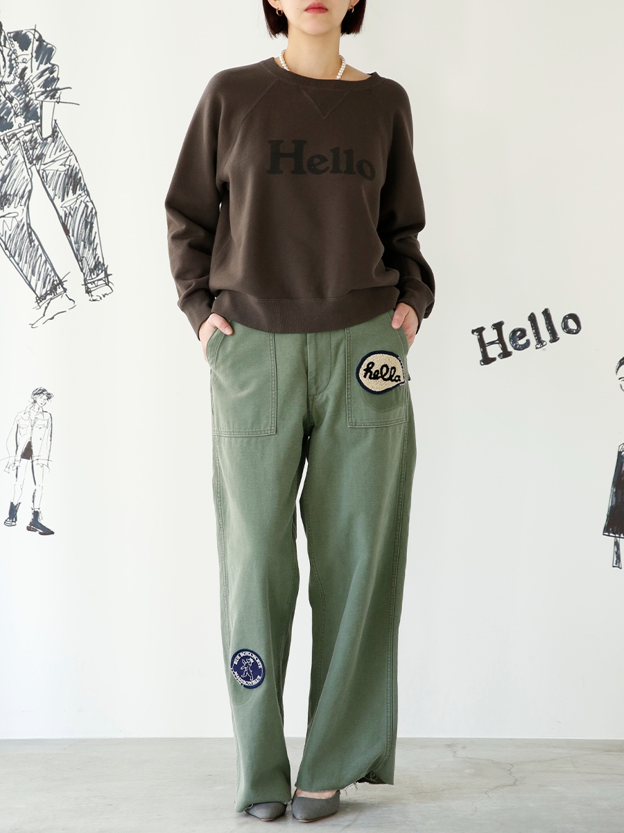 HELLO SWEAT L/S URAKE DYED | 2024SS | MADISONBLUE