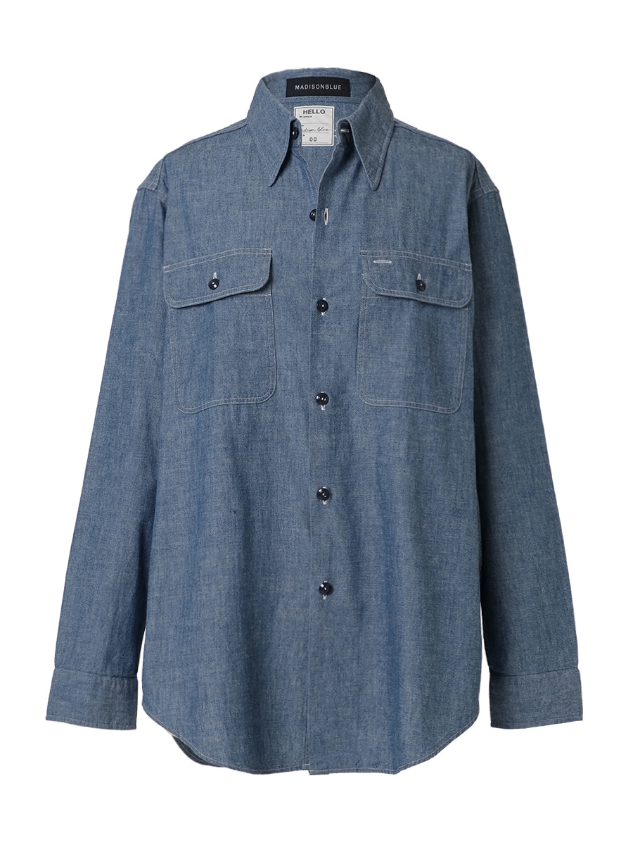 HAMPTON CHAMBRAY SHIRT(OW) | Reppeto Styling | MADISONBLUE
