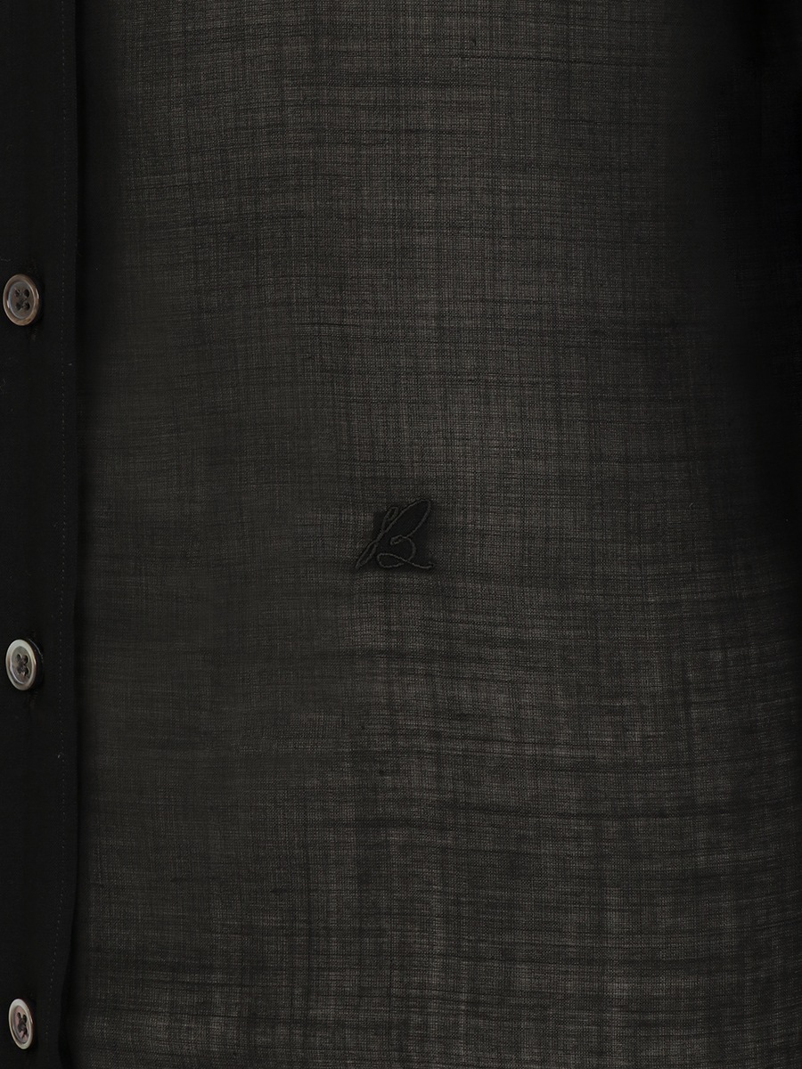 MADAME LONG SHIRT W/VOILE / BLACK | SHIRT/BLOUSE | MADISONBLUE