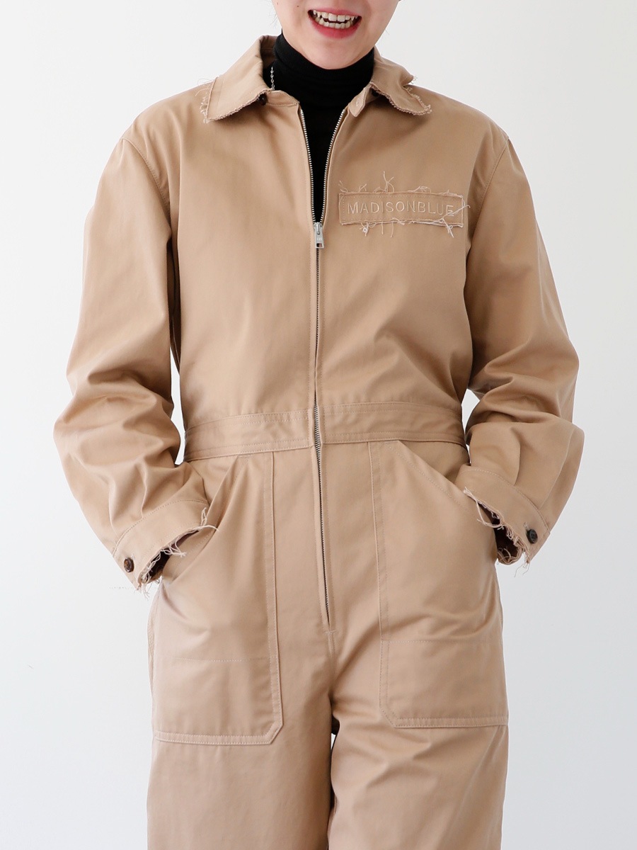 ZIP UP JUMPSUITS CHINO | ONE-PIECE | MADISONBLUE