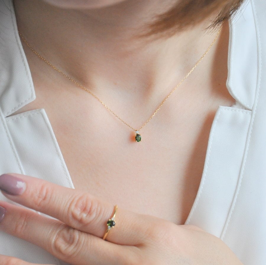 ウーナ グリーントルマリン ネックレス /c0115 ジュエリー専門店